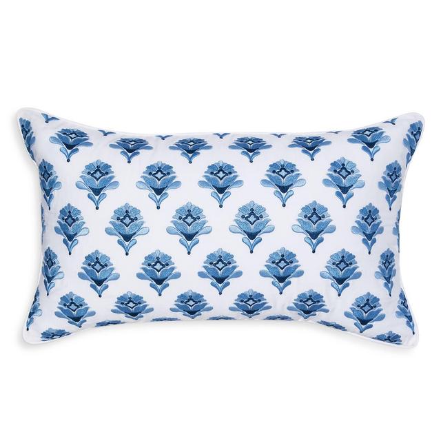 Sky Embroidered Foulard Decorative Pillow, 14" x 24" - 100% Exclusive