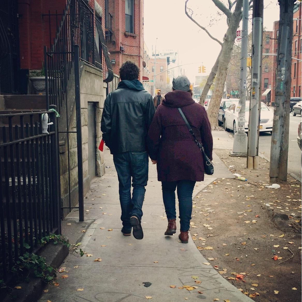 Andrea and Javi in Brooklyn, Thanksgiving 2015