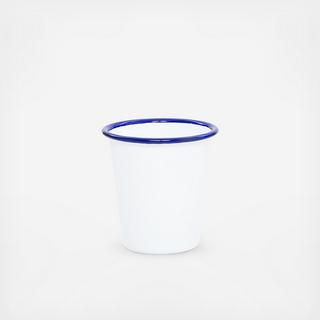 Vintage Enamelware Short Tumbler, Set of 4