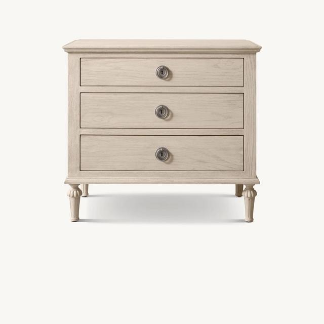 RH Maison Closed Nightstand, Light Oak
