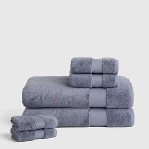 Turkish Ultra Luxe Plush Bath Sheet Bundle in Mineral