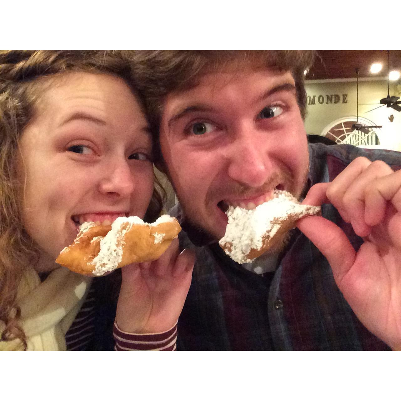 Fun times at the NASP conference 2016 in NOLA! We had to take pictures of messy beignets from Cafe Du Monde. :)