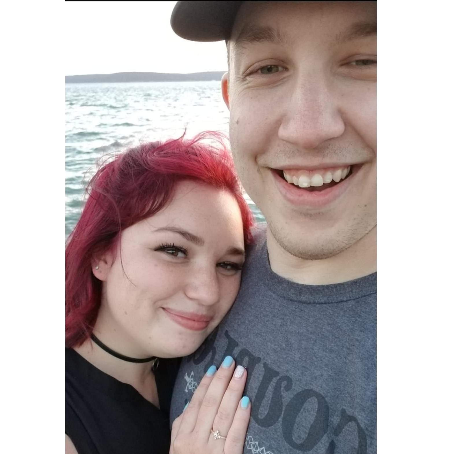 Snapped after Harley proposed!