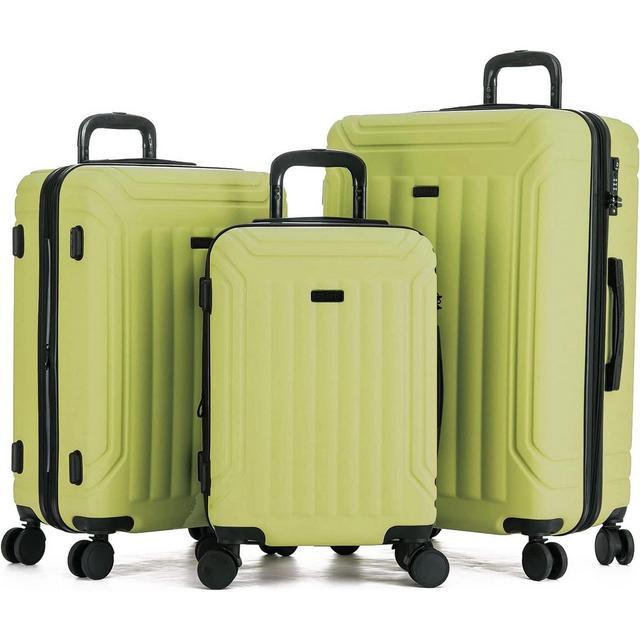 Hipack Rover New Generation Hardside 3-Piece Luggage Set - Olive
