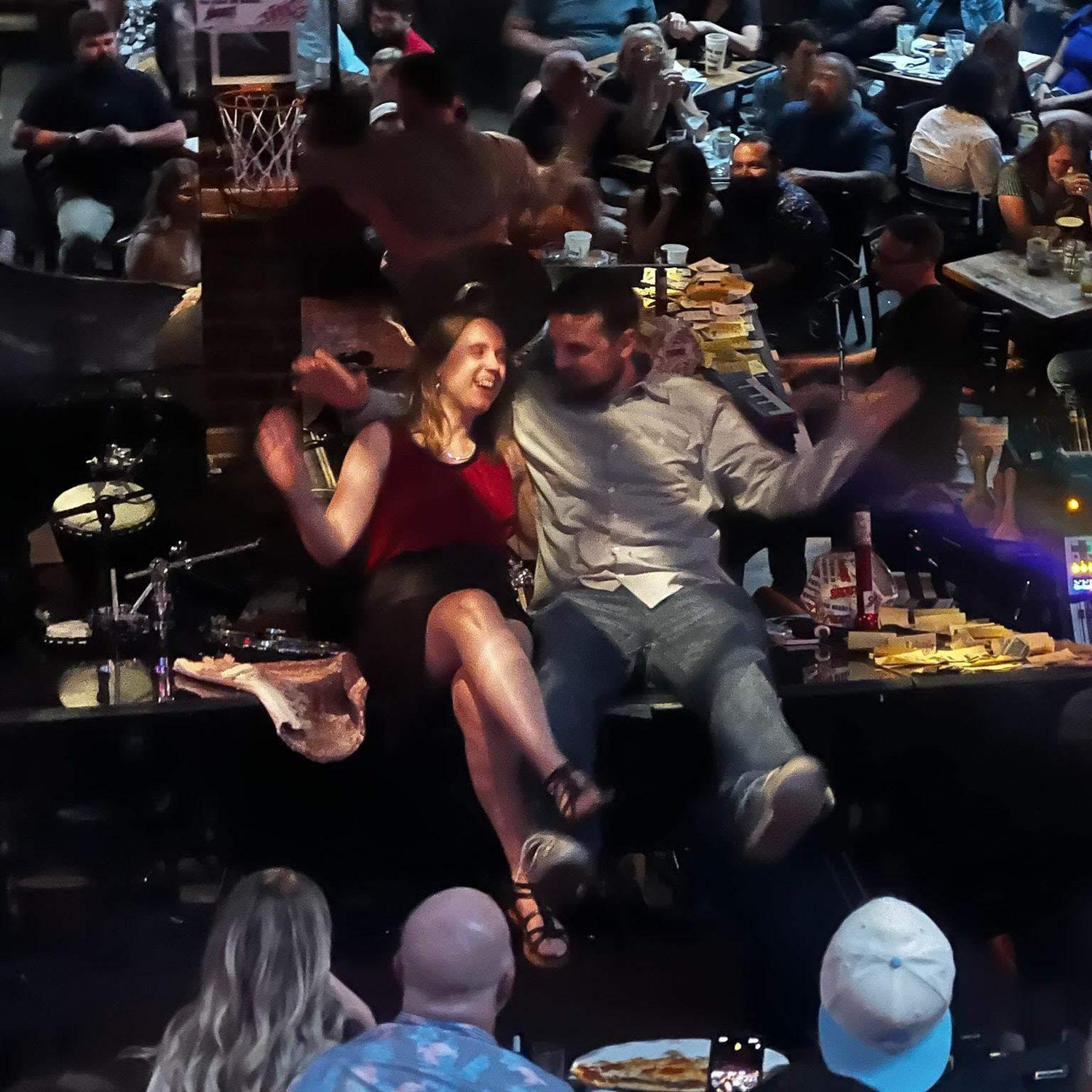 On top of the piano at The Shout! House