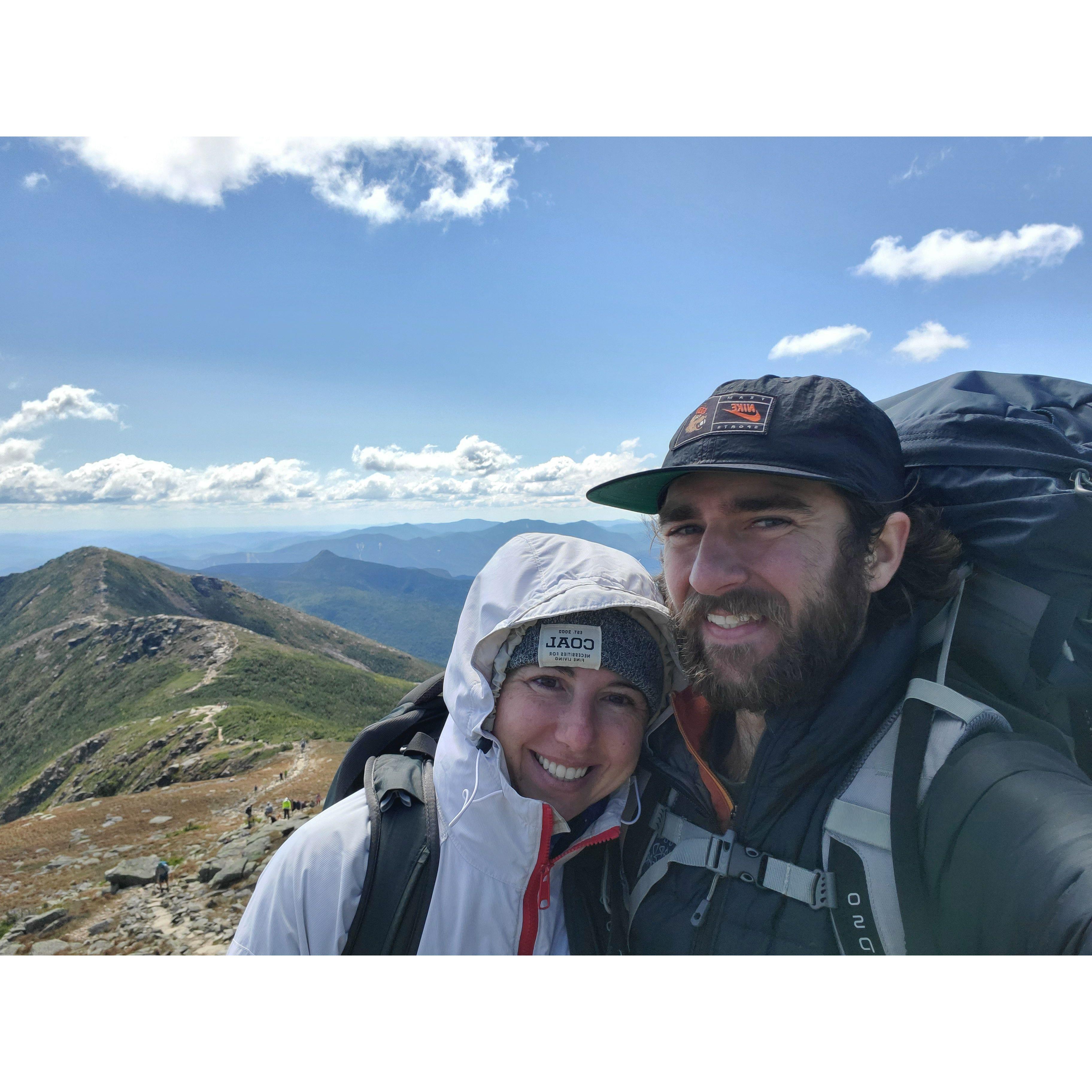 Backpacking in the White Mountains of New Hampshire in 2020