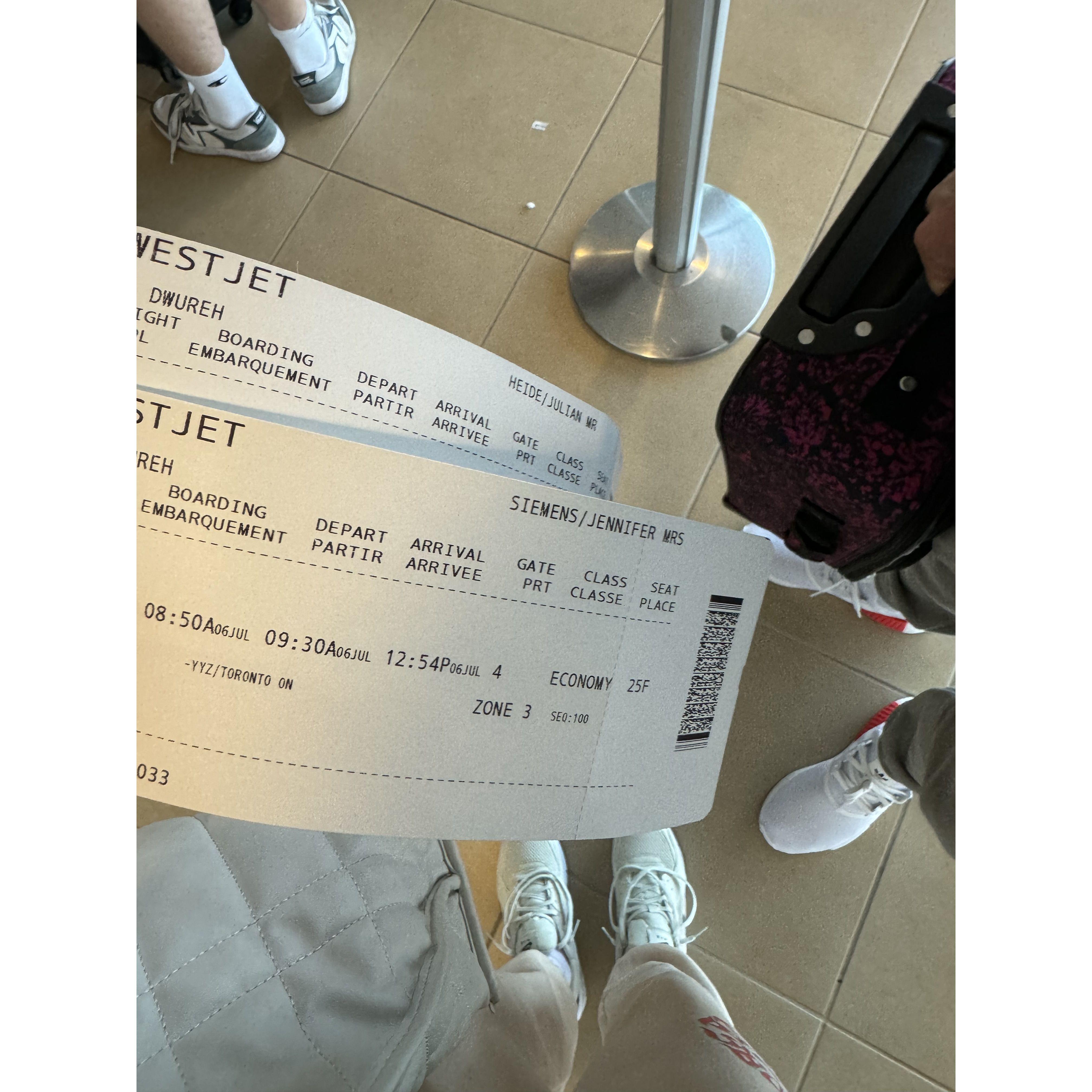 that time we took flew back to our home country together