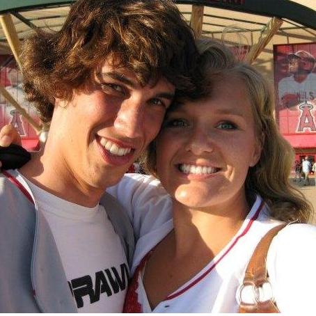2010- Our first Angels game together! Go team!