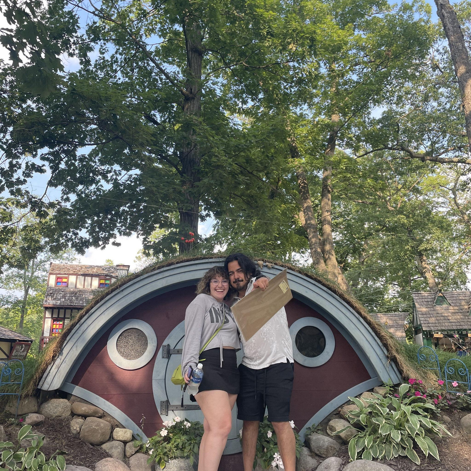 Morgan's first Ren Faire! Also the day we announced we were moving in together