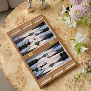 Lacquered Backgammon Set