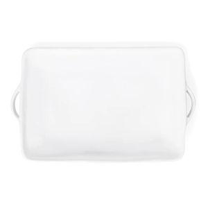 Rustico White Ceramic Serving Platter | Hudson Grace