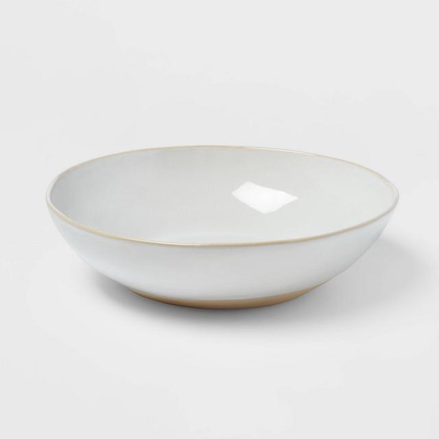115oz Stoneware Wethersfield Serving Bowl White - Threshold™
