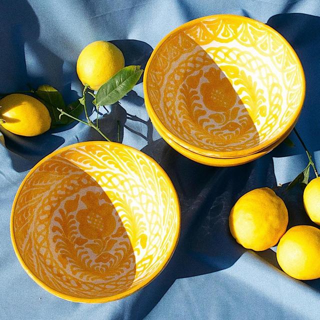 MEDIUM bowl with hand painted designs