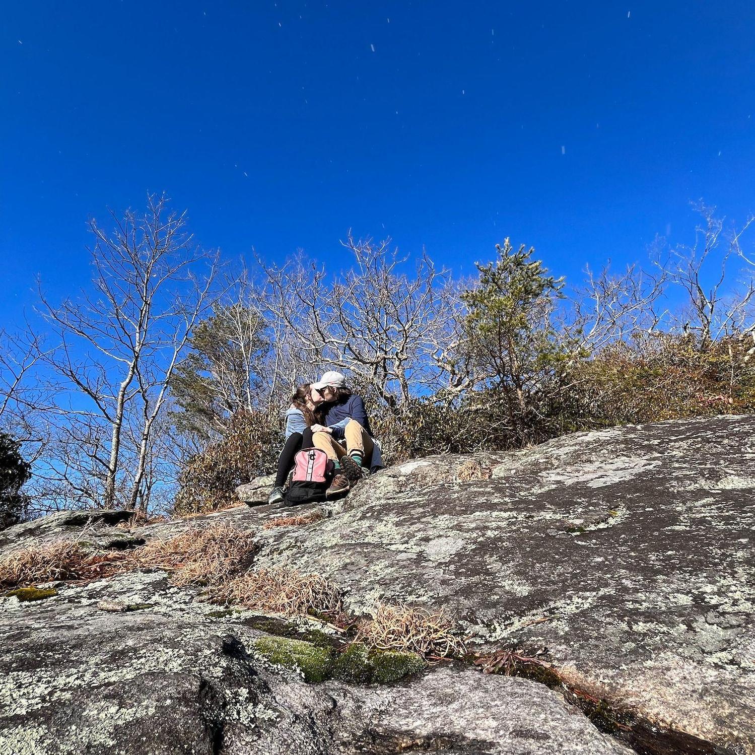 Drew's favorite activity, hiking.