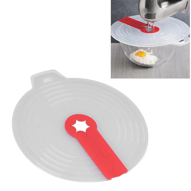 13.38x12.2in Hand Mixer Splatter Guard, Silicone Mixing Bowl Splatter Guard, Multipurpose Hand Mixer Shield, Practical Splash Cover Mixing Bowl for Whipping Cream and Beating Eggs