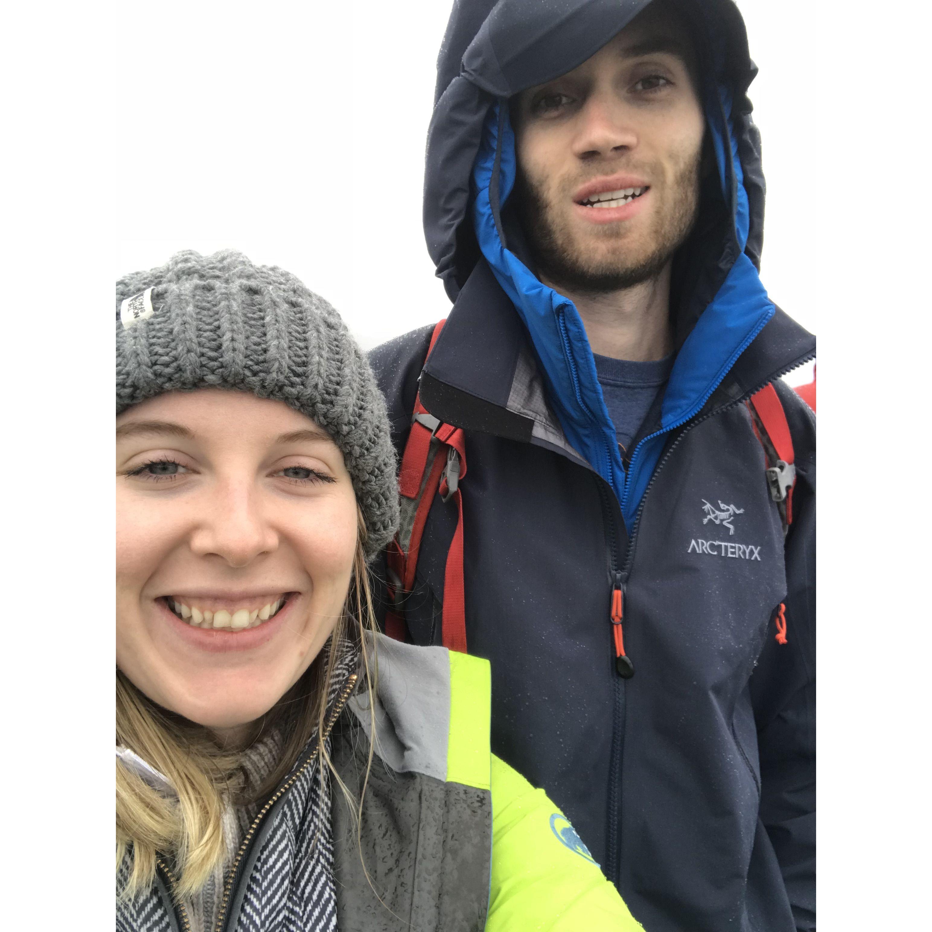 Getting rained on Iceland