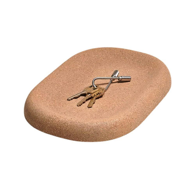 Craighill Little Cloud Tray - Decorative Catch-All Tray for Dresser, Nightstand & Entryway Table, Vanity Tray for Jewelry & Keys, Solid Cork Table Decor