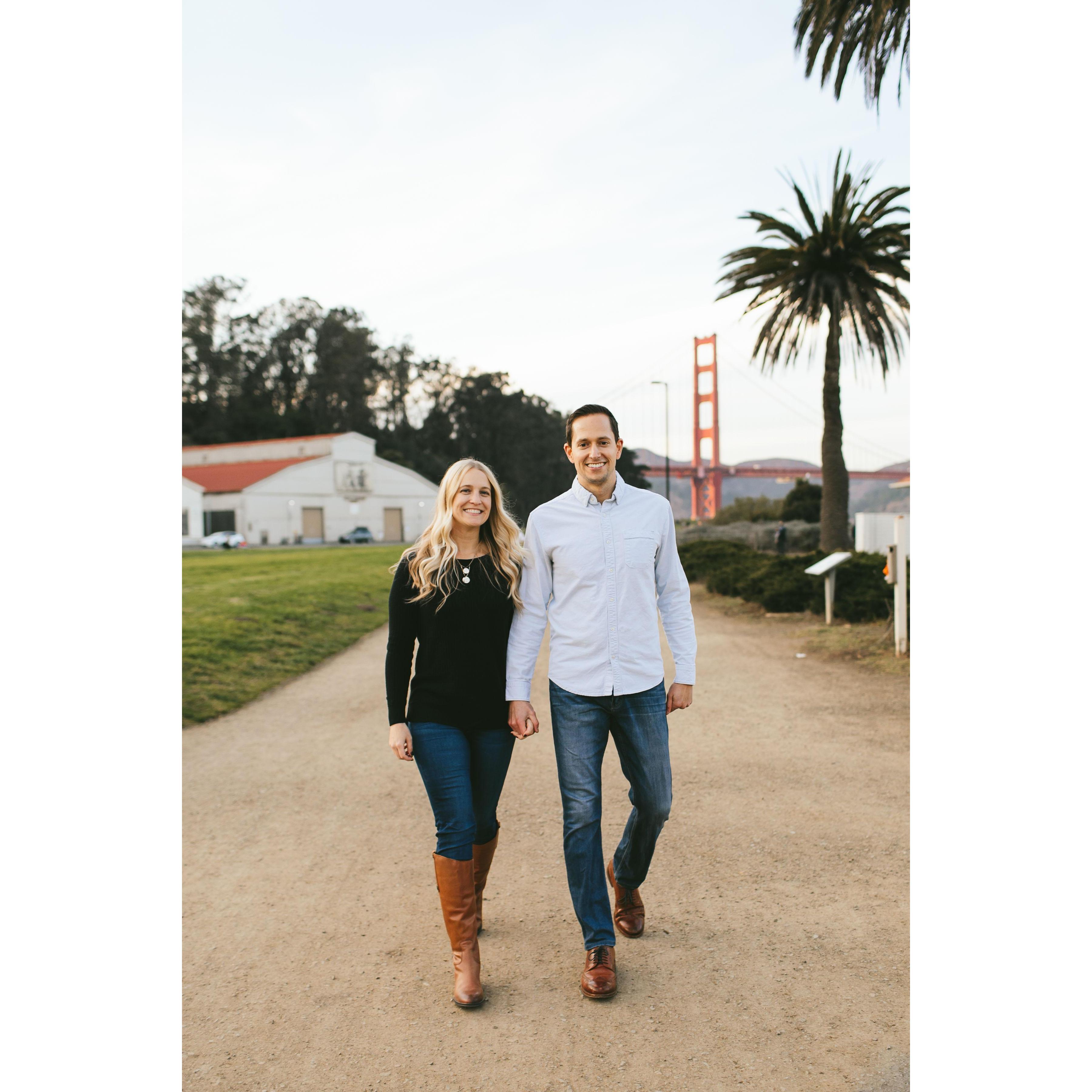 Engagement Photo at Crissy Field - November 2020