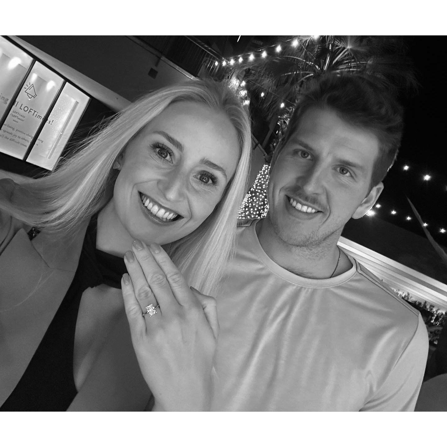 Engagement dinner in Palm Desert