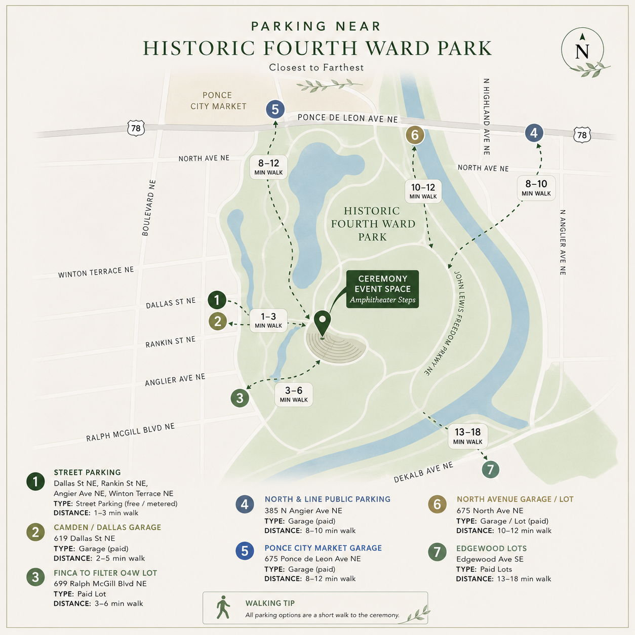 Ceremony Parking Information