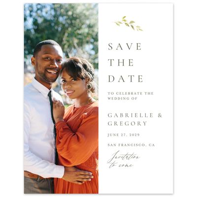 Olive Sage, Green Wedding Digital Save the Date - Farnham Photo