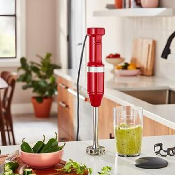 KitchenAid Variable Speed Corded Hand Blender KHBV53, Empire Red