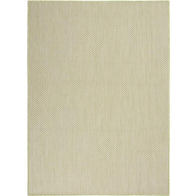 Nourison Courtyard COU01 Indoor/outdoor Area Rug - Ivory Green 6' x 9'