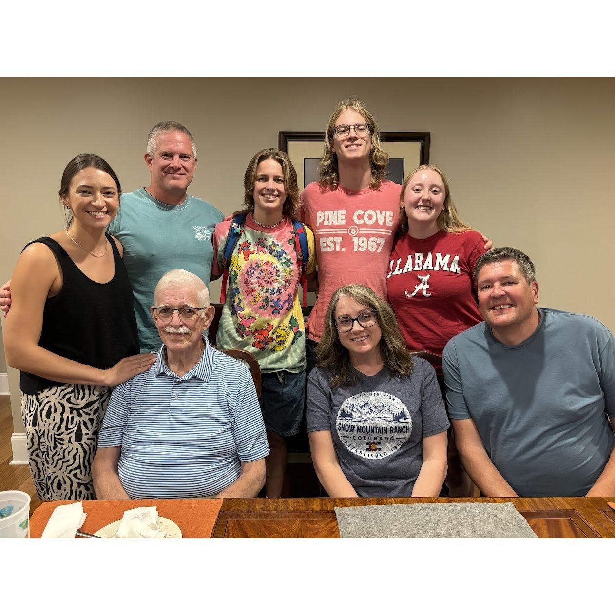 Riley's parents in Seneca in September 2024 to meet Rollins' family