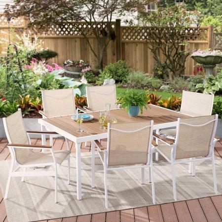 Better Homes & Gardens Neuville 7-Piece Outdoor Patio Sling Mesh Dining Set