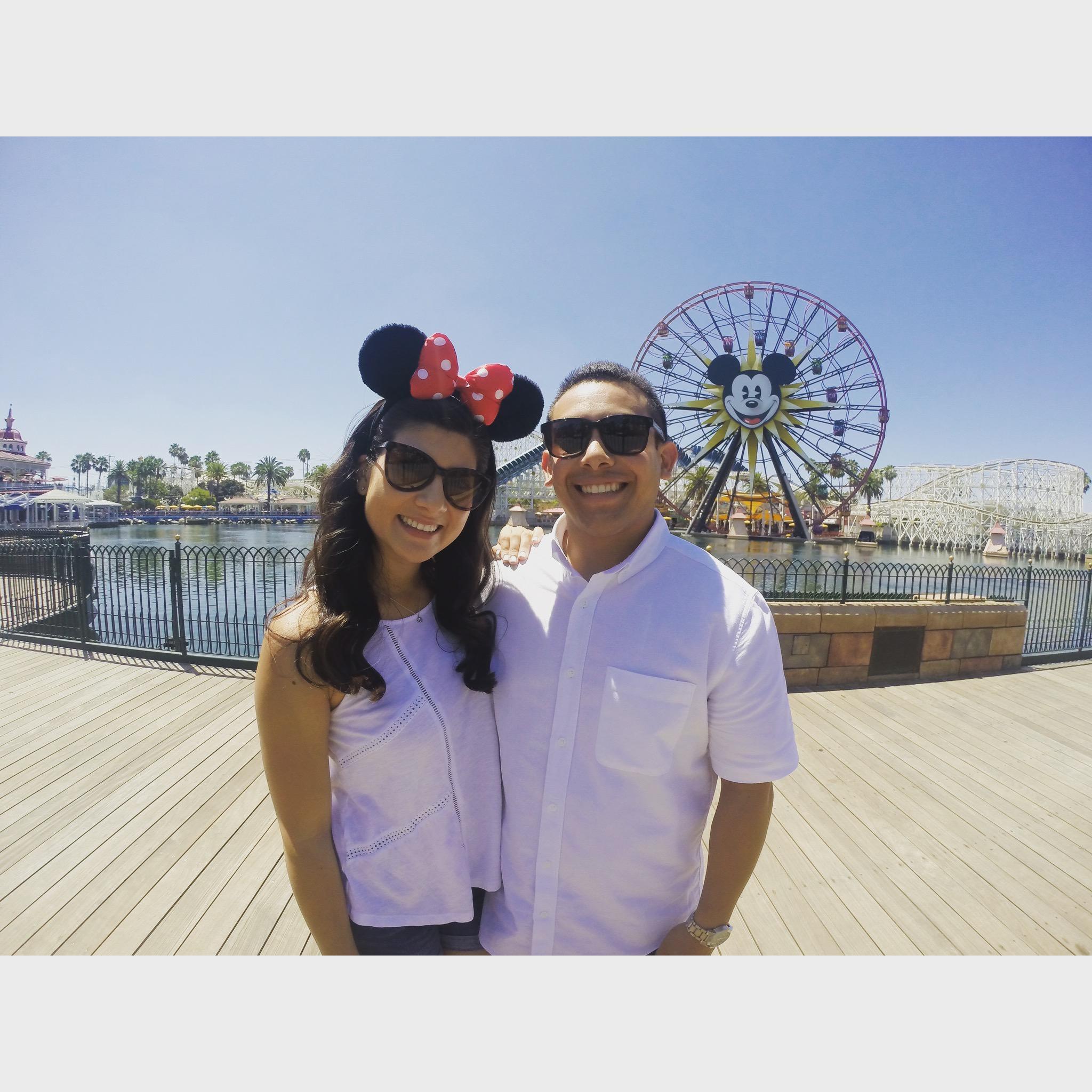 1 year anniversary spent at Disneyland