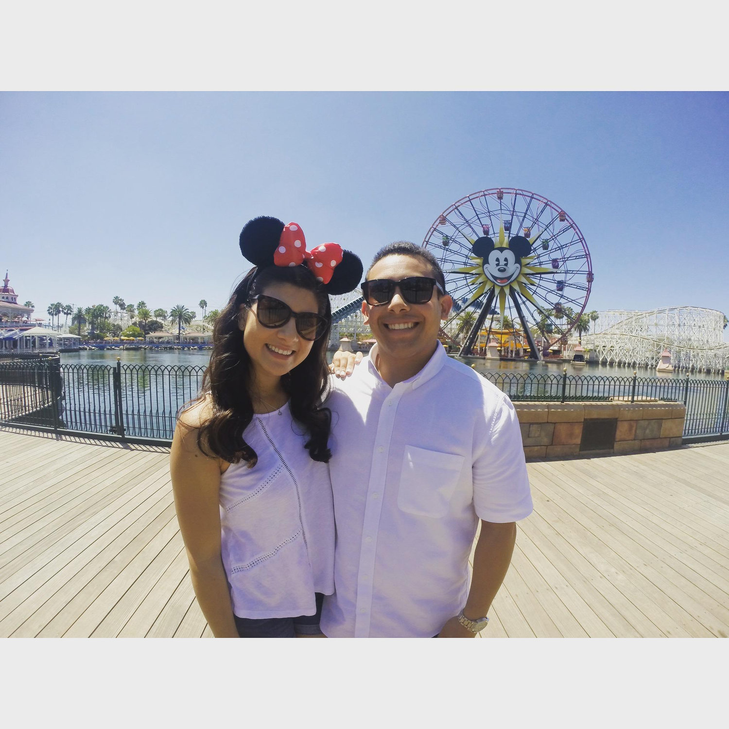 1 year anniversary spent at Disneyland