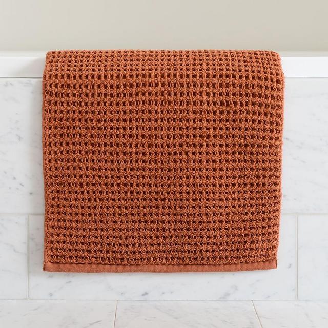 Plush Waffle Bath Mat, Copper, 20"x34"