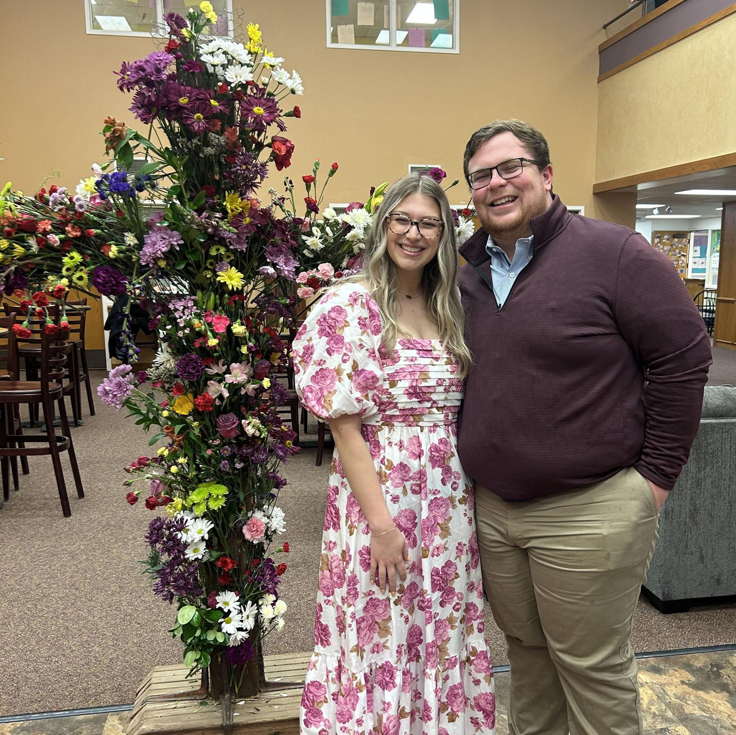 Darby & Scott's first Easter together at Darby's church.