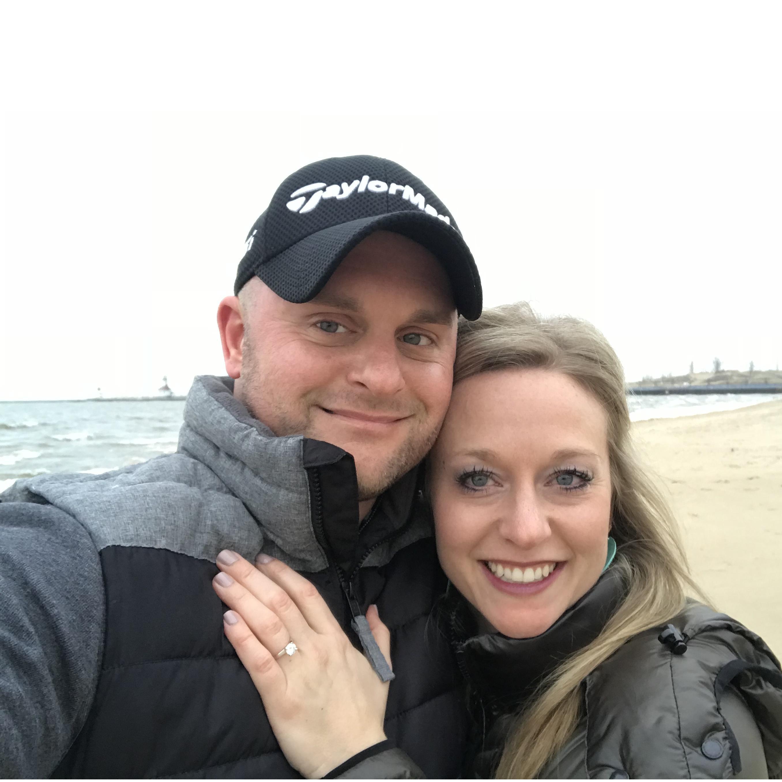Engagement at Silver Beach in St. Joe 2.23.18!