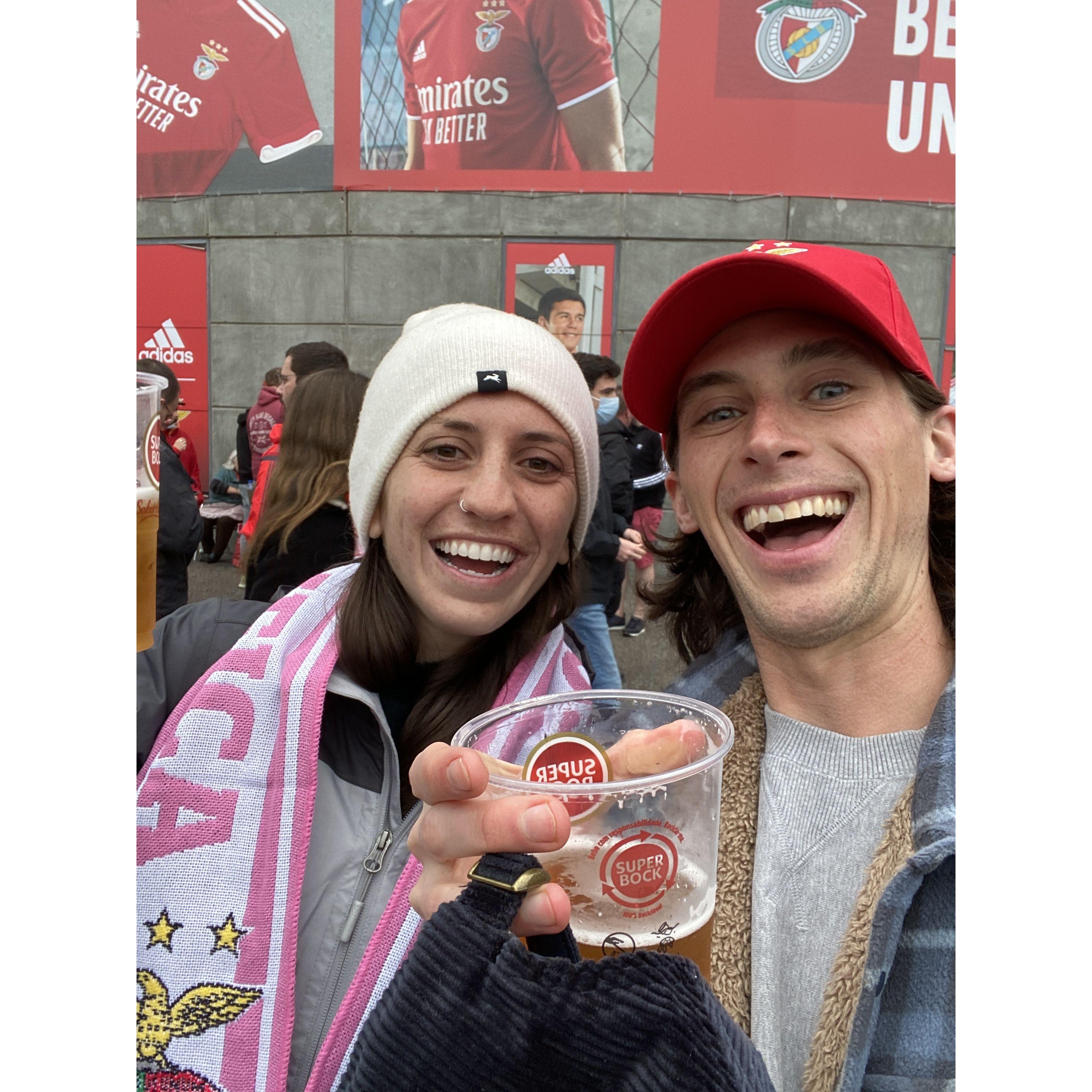 Benfica, Benfica! (at a game in Lisbon, Portugal)