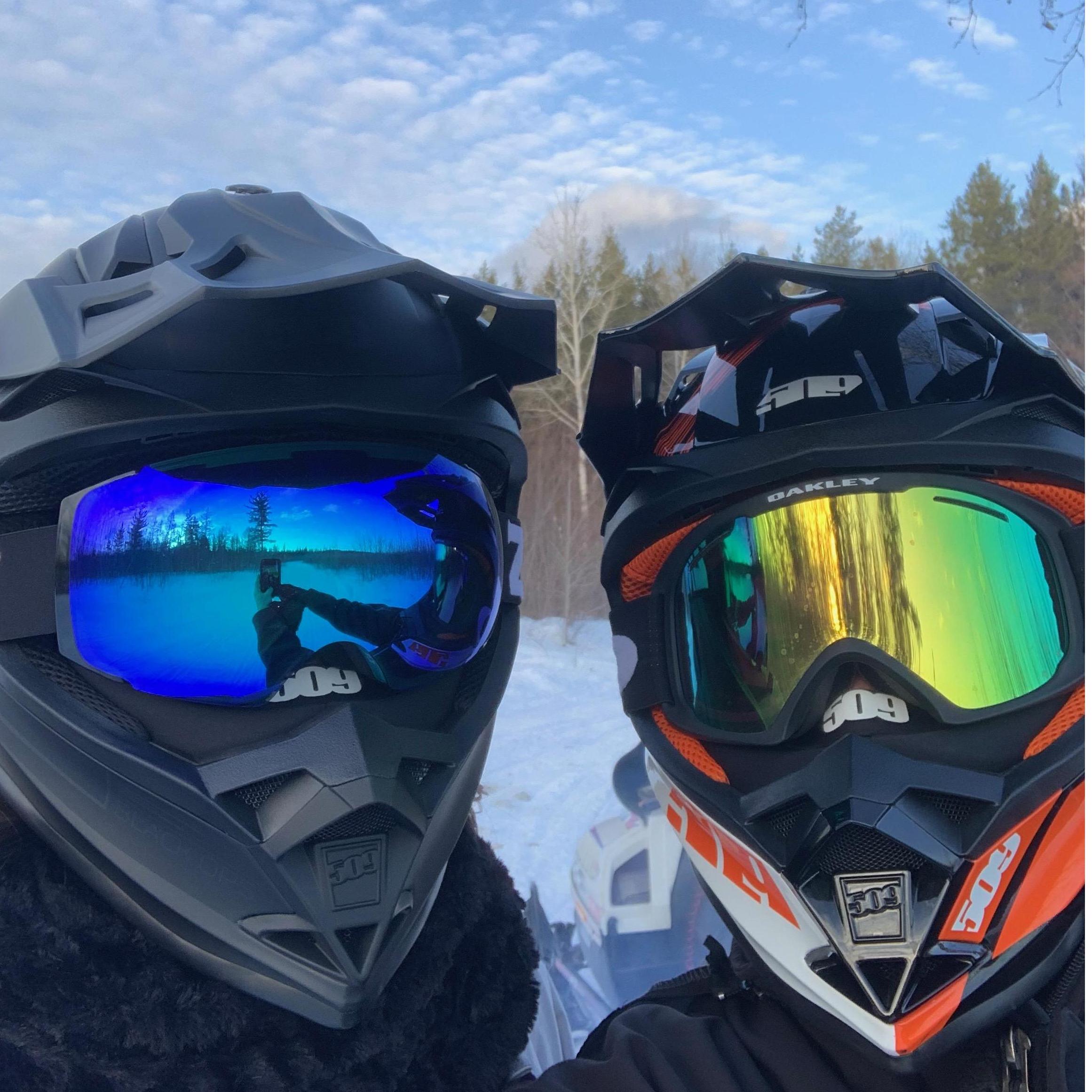 Our first big snowmobile trip! No major breakdowns! :)