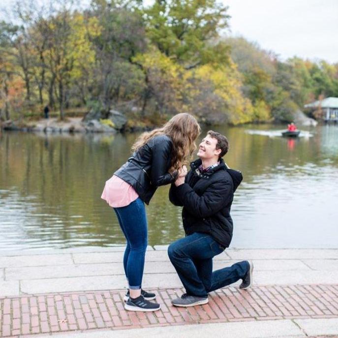 Brody proposed in Central Park - November 7, 2019.