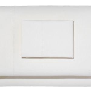 L.L. Bean 280-Thread-Count Pima Cotton Percale Sheet Set in White