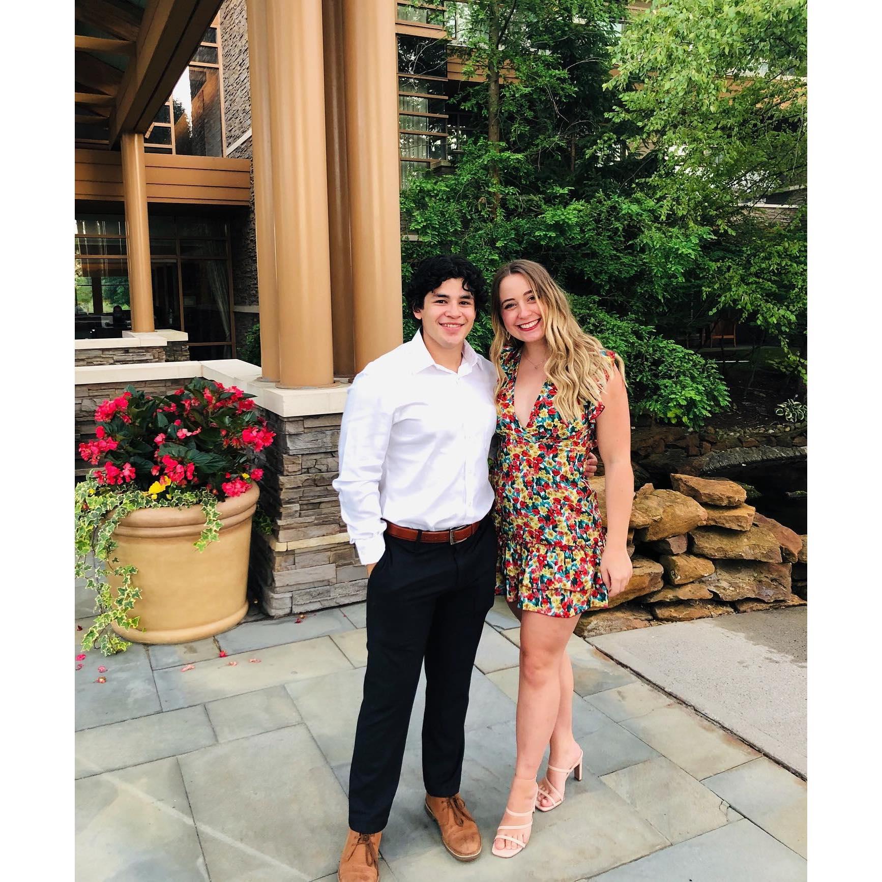 Celebratory dinner after officially becoming PA's back in 2020.