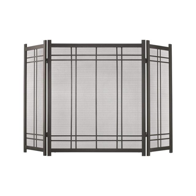 Pleasant Hearth Preston Fireplace Screen Vintage Iron