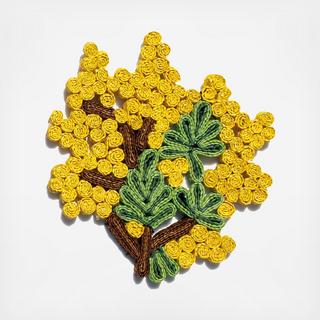 Florigraphie Mimosa Straw Pot Holder