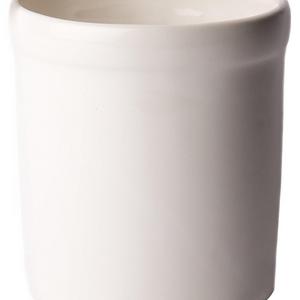 American Mug Pottery Ceramic Utensil Crock Utensil Holder, Made in USA, White