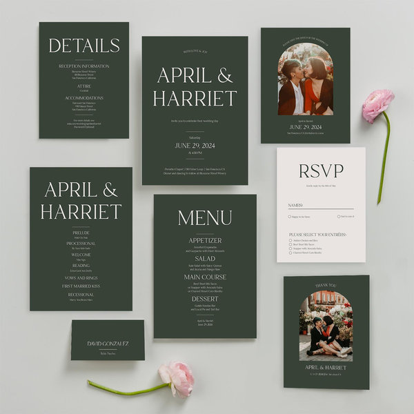 Zola Wedding Invitations - Alvito Classic