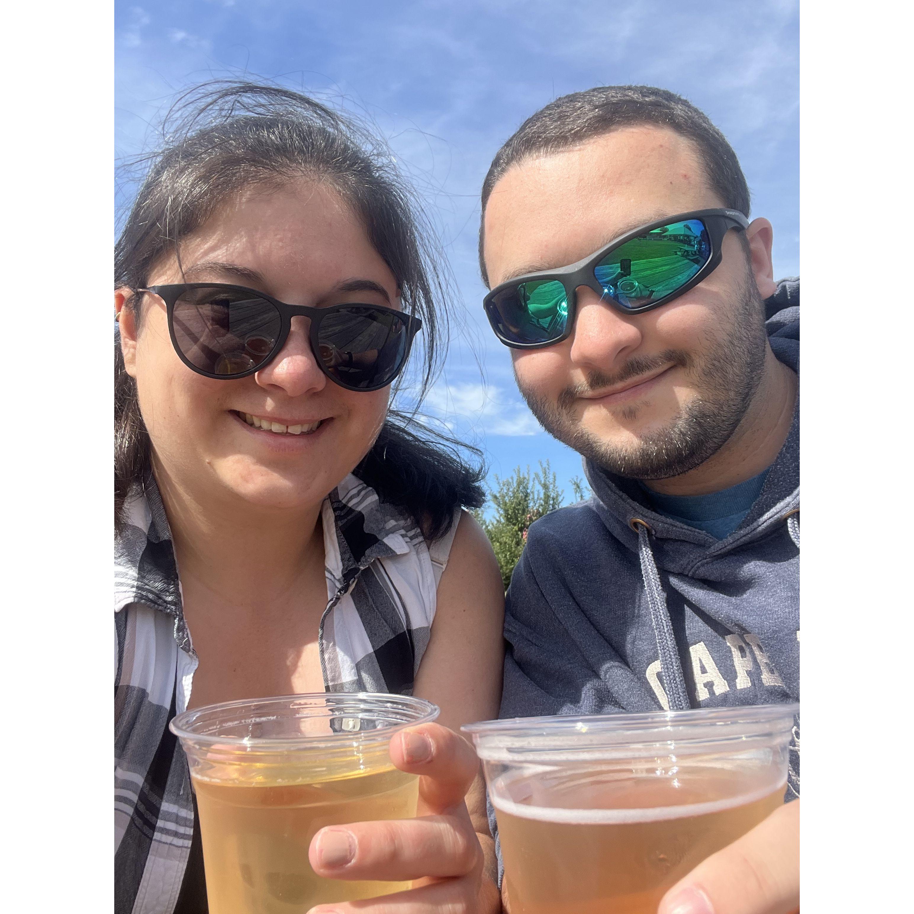 Yearly apple picking and hard cider