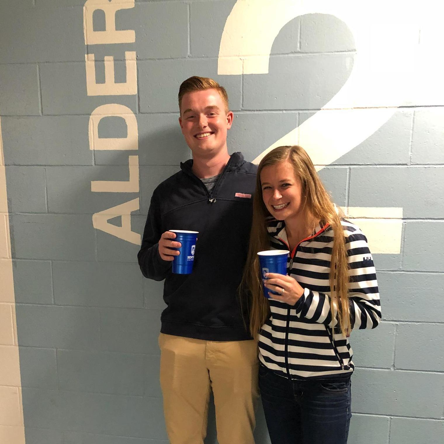 Revisiting our Freshman Year Dorm on the Night before Graduation (I lived on Alder 3 and Ryan lived on Alder 2) - 2018