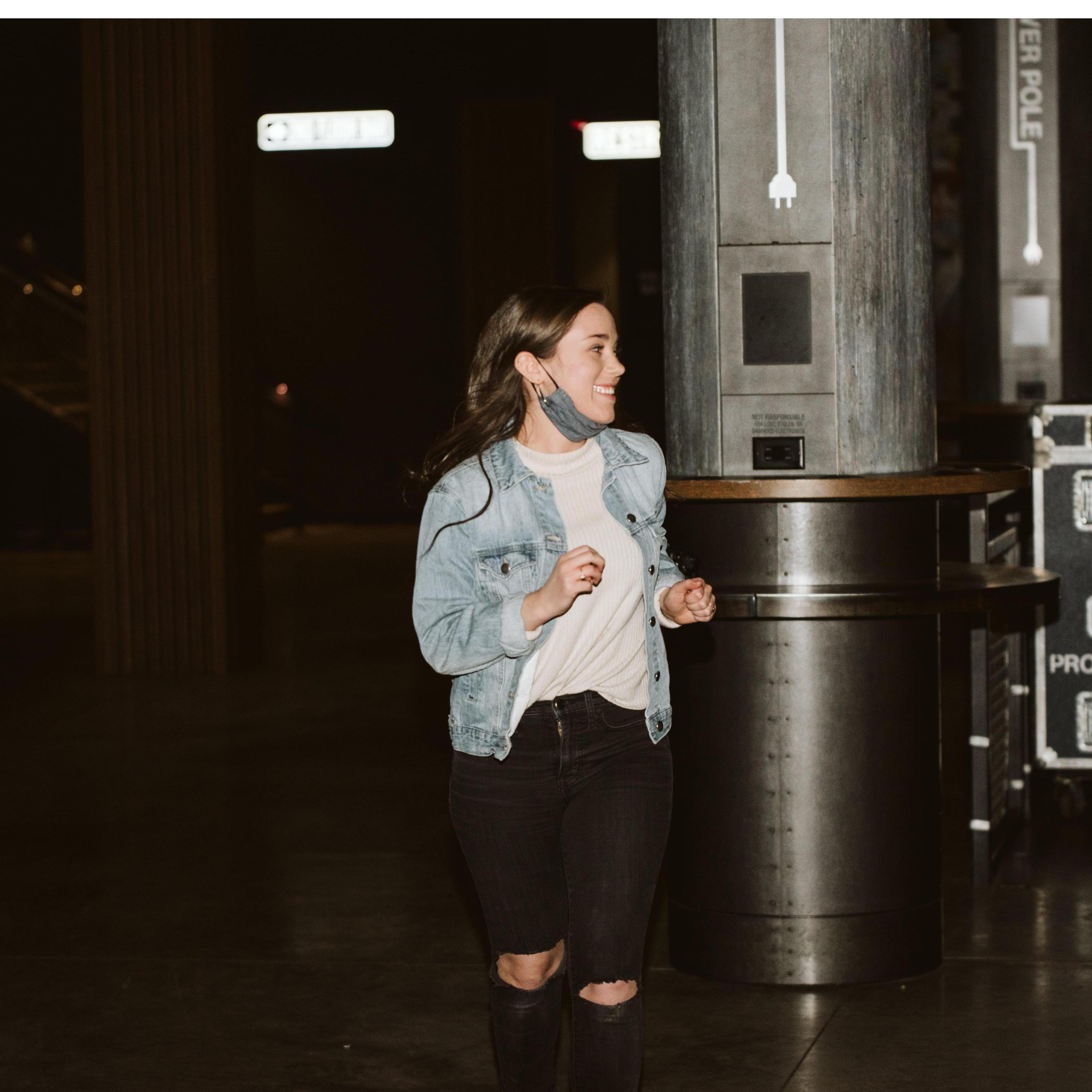 Gracie helped set up and also hid in the Sylvee to take some of her own pics :)