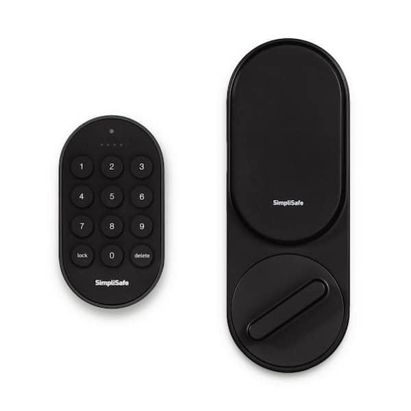 Smart Lock, WiFi Connected, Wireless (Battery) with PIN Pad and Remote Access - Black