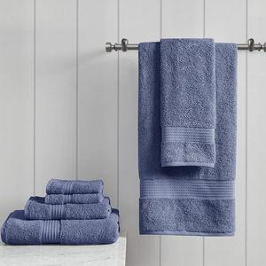 Madison Park 6-Piece Organic 100% Cotton Bathroom Towel Set