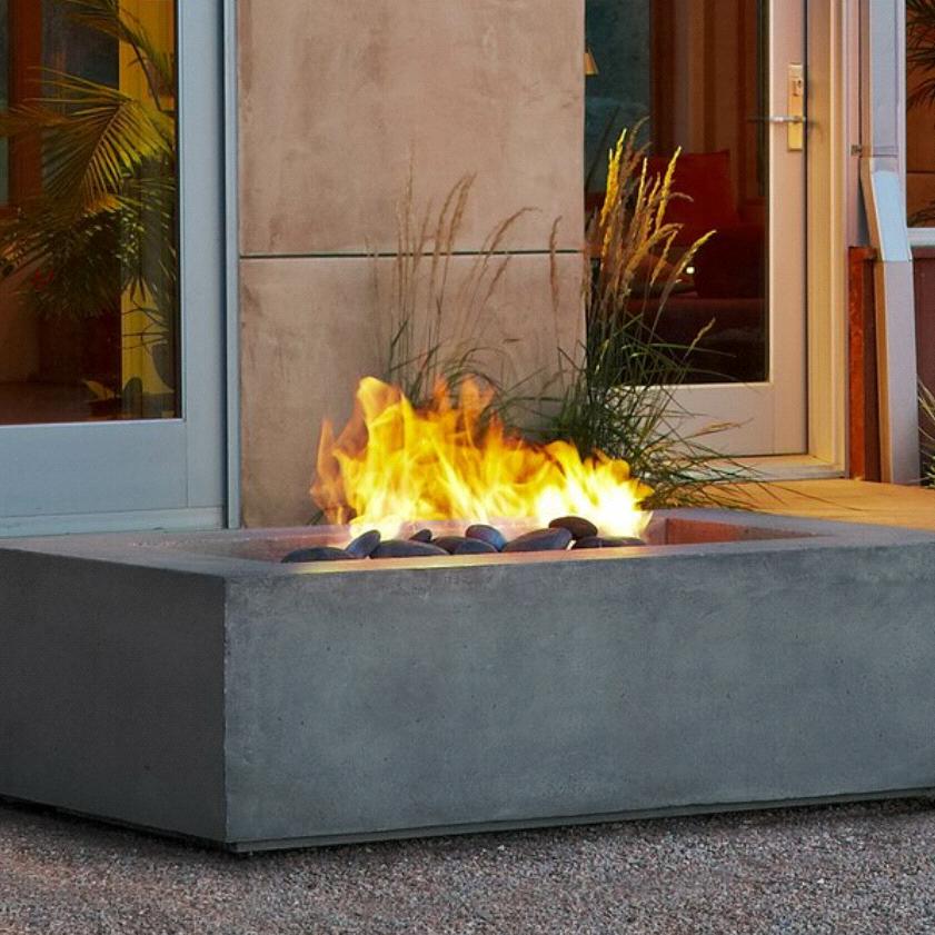Rooftop patio firepit