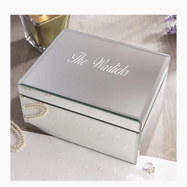 Personalized Mirrored Jewelry Boxes - Large